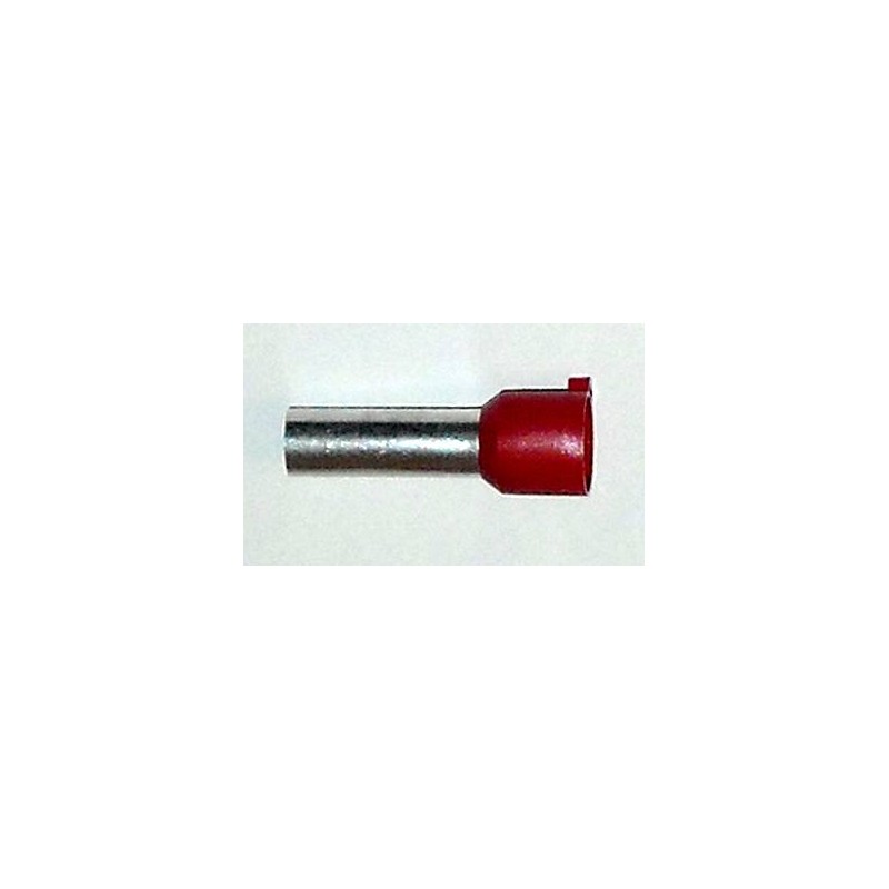 Embout de câblage 1 mm² rouge long, JTE-1L