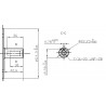 Moteur synchrone ME1304 PMSM brushless refroidissement liquide