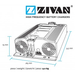 Chargeur ZIVAN NG9 80V 100A pour batterie au plomb G9ITCB-D7040Q