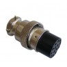 Kelly avionic male connector with female socket