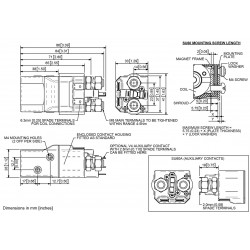 Relais 48V 100A SU60A-2337 capot fermé bobine 28VCO