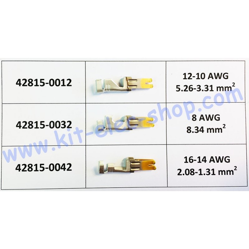 Female Crimp Contact For Molex Mini Fit Sr Connector Awg