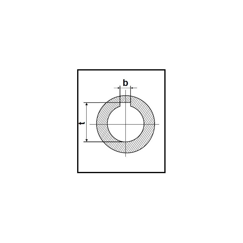 Moyeu amovible 1108 diamètre 12mm - Taper lock 1108 - Clavette