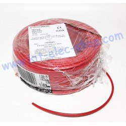 Câble souple 6mm2 rouge H07 V-K le mètre