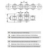 Chaîne de transmission 428er longueur 190cm