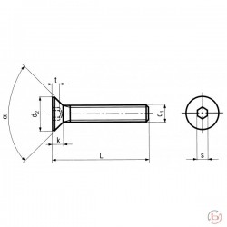 FHC screw M8x35 stainless steel A2