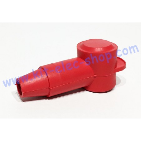 Cache rouge long pour cosse tubulaire 25mm2 218E2V02