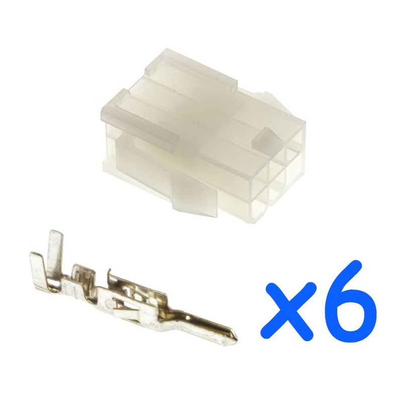6 pin molex connector