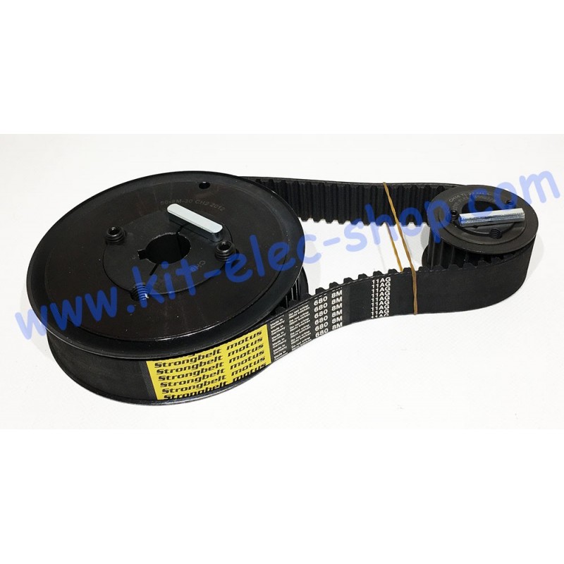 Pack de transmission 250mm 24-56 avec courroie HTD 30mm