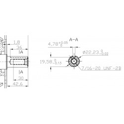 Moteur synchrone ME1803 PMSM brushless IP65 8.1kW sin/cos refroidissement liquide