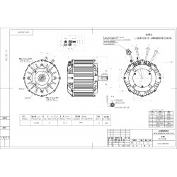 Synchronous motor ME1803 PMSM brushless IP65 8.1kW sin/cos liquid cooling