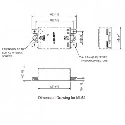 Contrôleur magnétique de tension pour relais de puissance 12V-60V ML52L-60