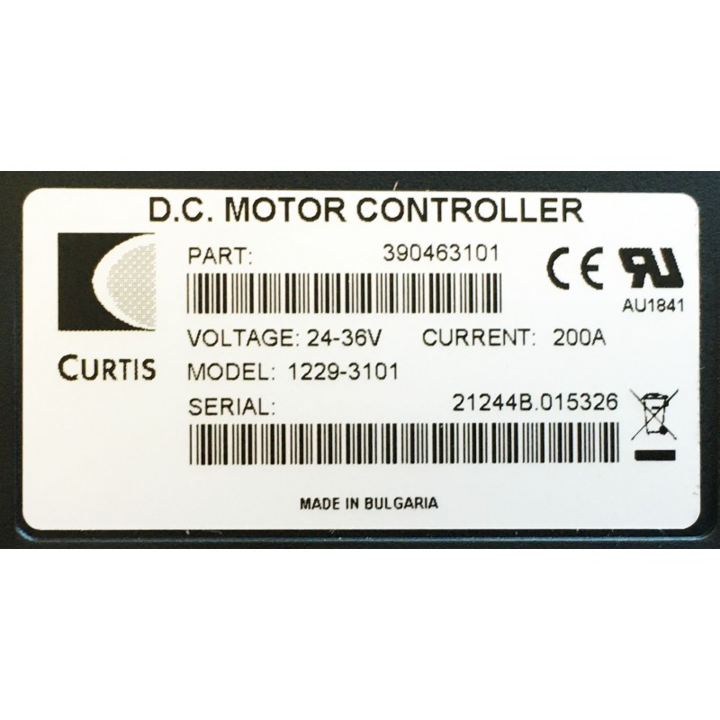 4-quadrant DC controller CURTIS 1229-3101 24-36V 200A