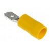 Cosse FASTON 6.3mm jaune mâle