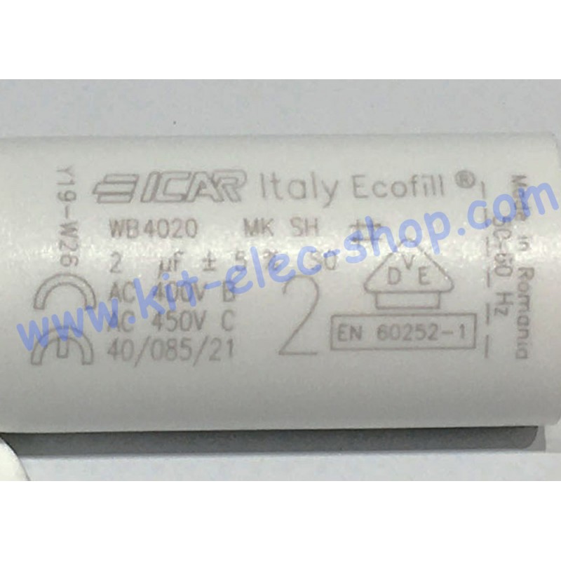 Start Up Capacitor Uf V Icar Ecofill Wires