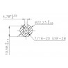 ME1616 PMSM brushless 20kW motor liquid cooling second hand