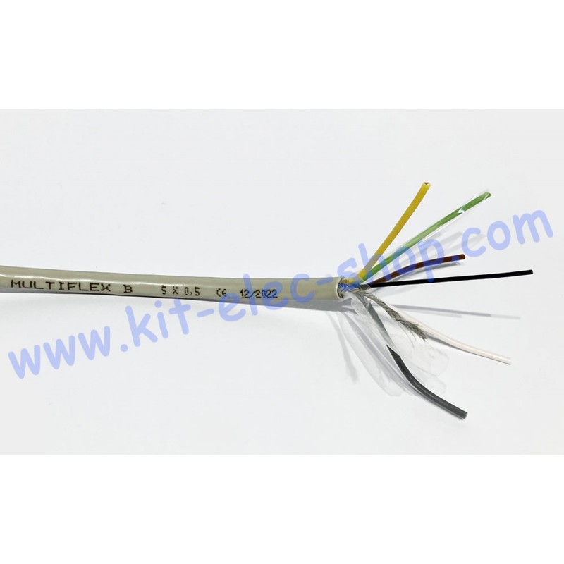 LiYCY 7G0.50 shielded data transmission cable