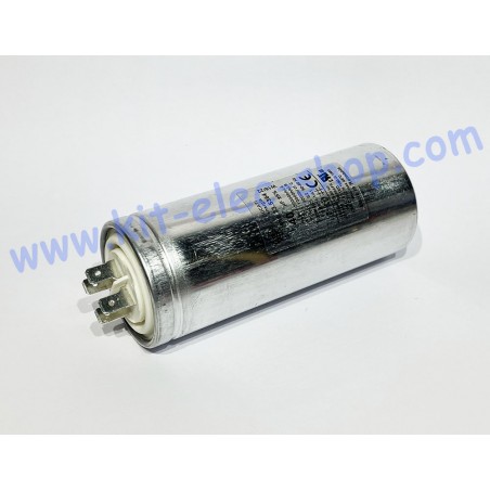 Start-up capacitor aluminium 40uF 400/500VAC DUCATI 4.16.33.53.64 double faston