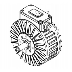 Moteur synchrone Heinzmann PMS100 330VDC 4500rpm