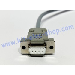 CAN cable AMPSEAL 8-pin female connector to DB9 female connector