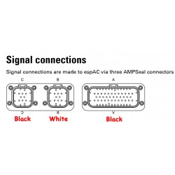 CAN cable AMPSEAL 8-pin female connector to DB9 female connector