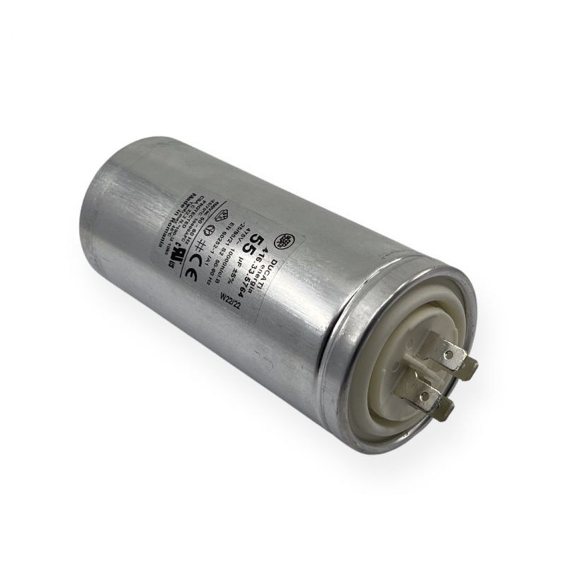Start-up capacitor 55uF 4750VAC DUCATI double faston aluminium 416.33.5764
