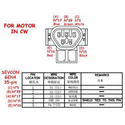 5 pins DELPHI male pack connector