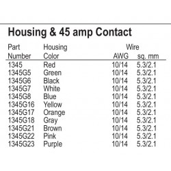 Connector PP45 Powerpole yellow 1345G16