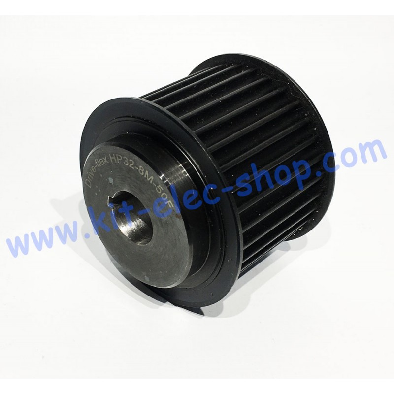 HTD 50mm 36 teeth steel pulley with flange 36-8M-50-F 7/8 inch shaft