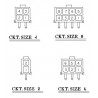 Embase MOLEX MINI-FIT femelle droite 16 broches