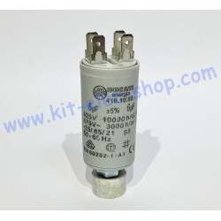 Start-up capacitor 6uF 450V DUCATI double faston 6.3mm 416.10.0964