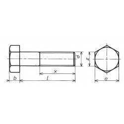 Vis TH M8x20 zinc 6.8