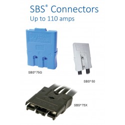 Boitier de connecteur SBS50 bleu 48V seul SBS50BLU