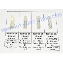 Connecteur SBS50 bleu 48V pour câble de 16mm2