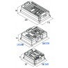 Aluminium heatsink 186x165x57mm size 2