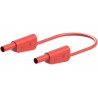 Test cable banana-banana 4mm IP2x red 32A 1m