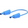 Test cable banana-banana 4mm IP2x blue 32A 1m