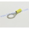 Yellow 12mm ring crimp terminal for 6mm2 cable