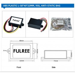 DC-DC converter FULREE 48V to 24V 1A 24W