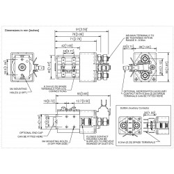 Contacteur SU80B-5221 80V 150A-200A courant continu 60V CO