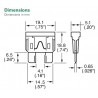 Auto ATO dark brown fuse 7.5A 32V