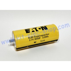 Pack assemblé de 48 supercondensateur 3000F 2.7V EATON XL60-2R7308T-R