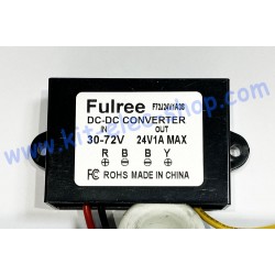 DC-DC converter FULREE 48V to 24V 1A 24W