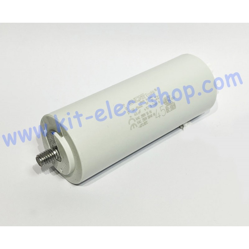 Lighting capacitor 45uF 250V ICAR ECOFILL SB25/R BJB