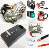 Vehicle electrification kit 48V 650A asynchronous motor 12kW and gearbox 80 without battery