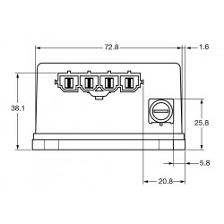 Convertisseur DC-DC CURTIS 1420 18-106V vers 13.7V 300W 15495200-0002