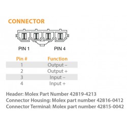 Convertisseur DC-DC CURTIS 1420 18-106V vers 13.7V 300W 15495200-0002