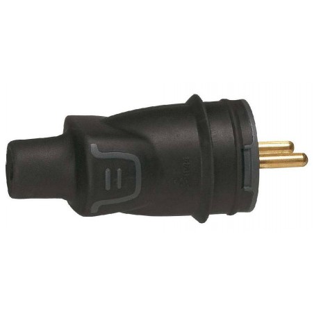 Male plug 230V 2P+T Legrand 050342 standard Germanic