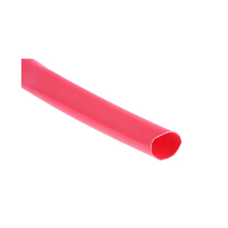 Heat shrink tubing 6.4mm thin red 4.5cm