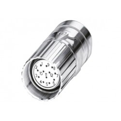 M23 metric circular connector 12 contacts CA-12S1N1280DN